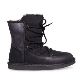 UGG Lodge Black Boots - Women's