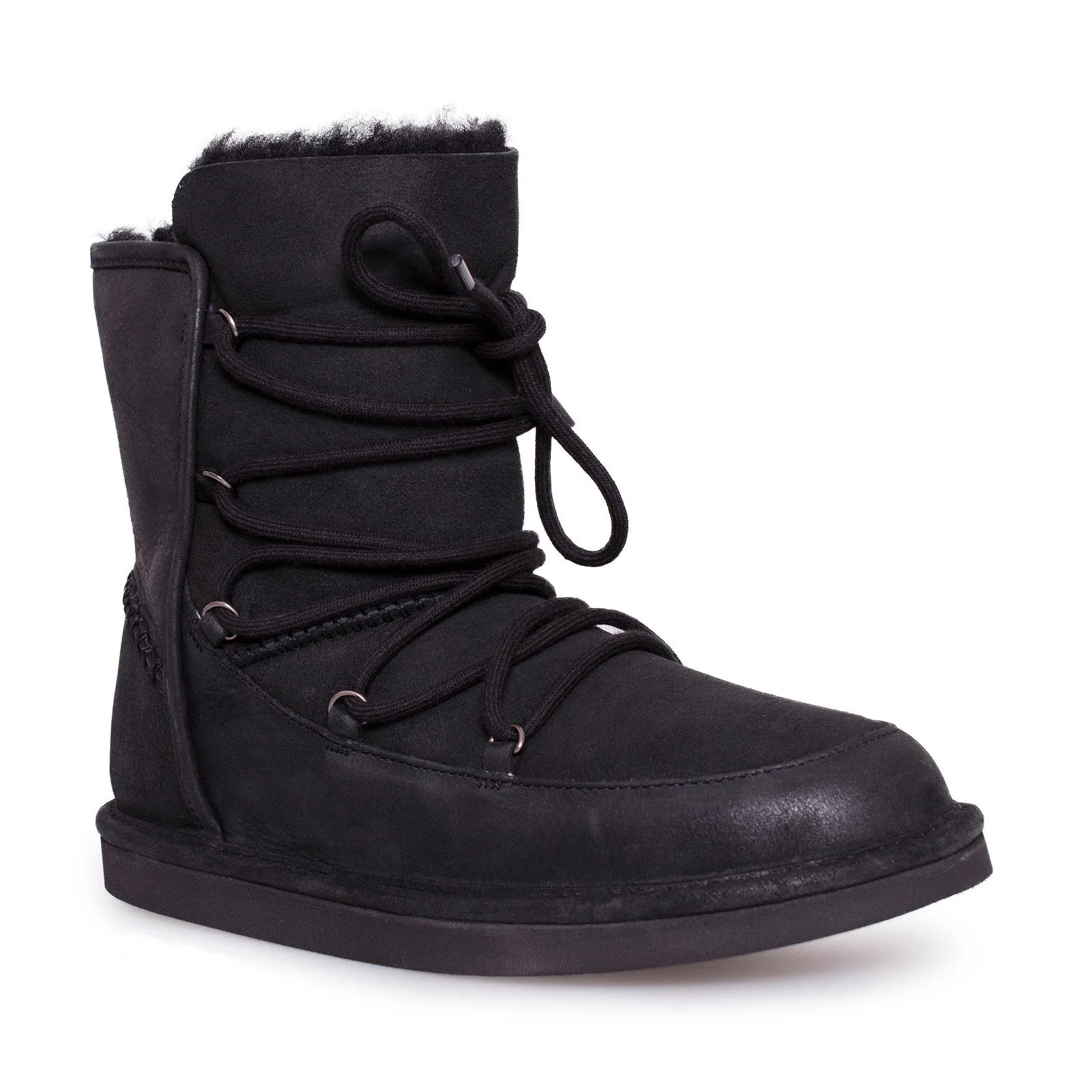 UGG Lodge Black Boots - Women's