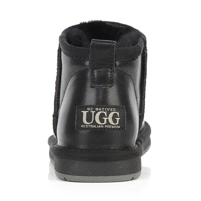 Ugg Mini Slant Nappa Leather Boots