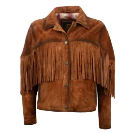 Women's STS Calamity Leather Jacket w/ Fringe