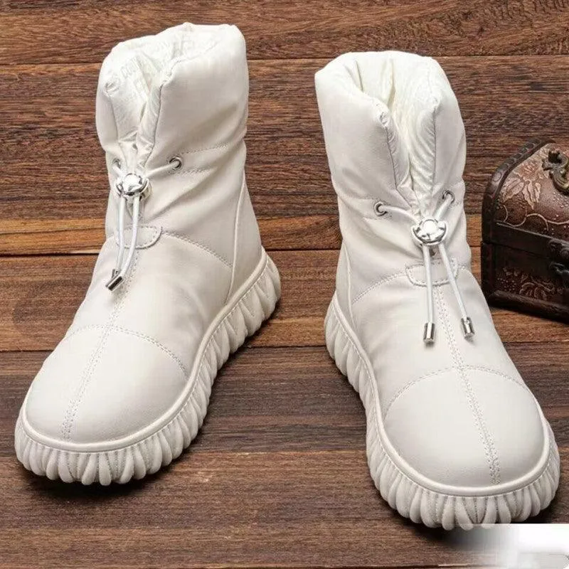 Women's Waterproof Platform Warm Shoes Snow Boots