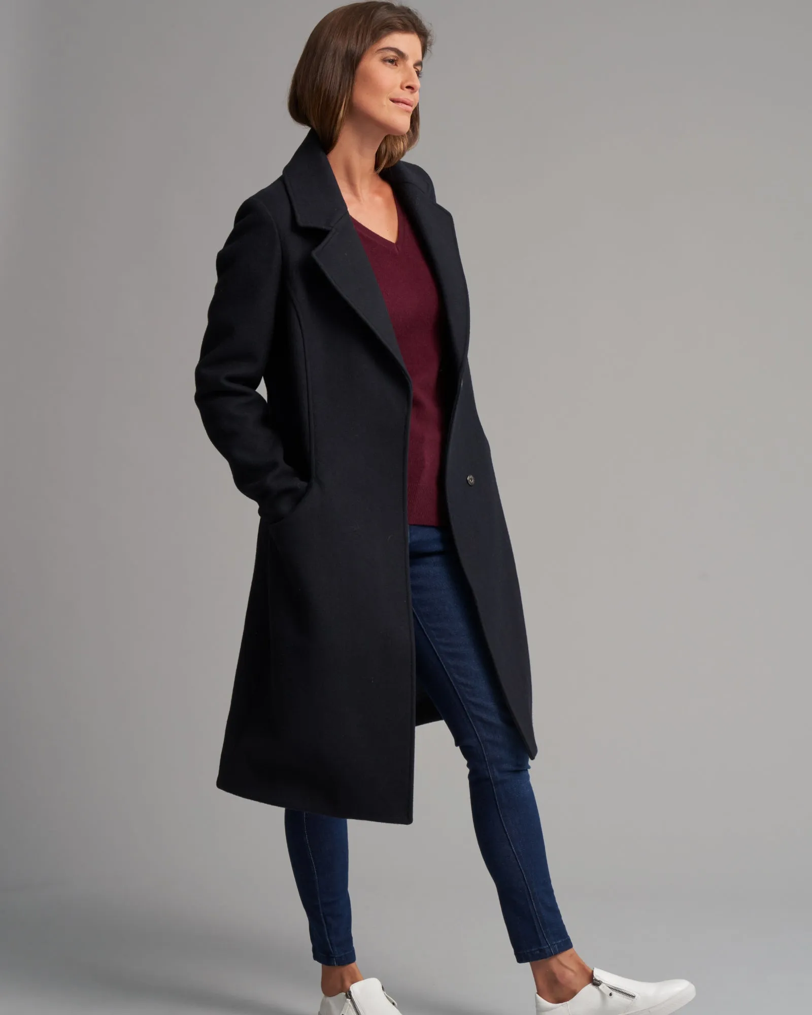 WOOL BLEND RIVERSIDE COAT