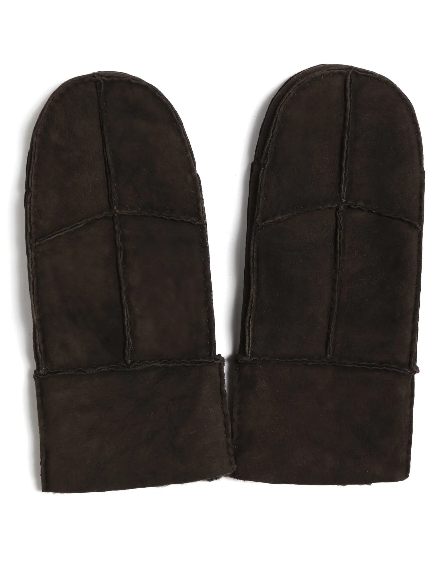 YISEVEN Men's Sheepskin Shearling Leather Gloves(Mittens)