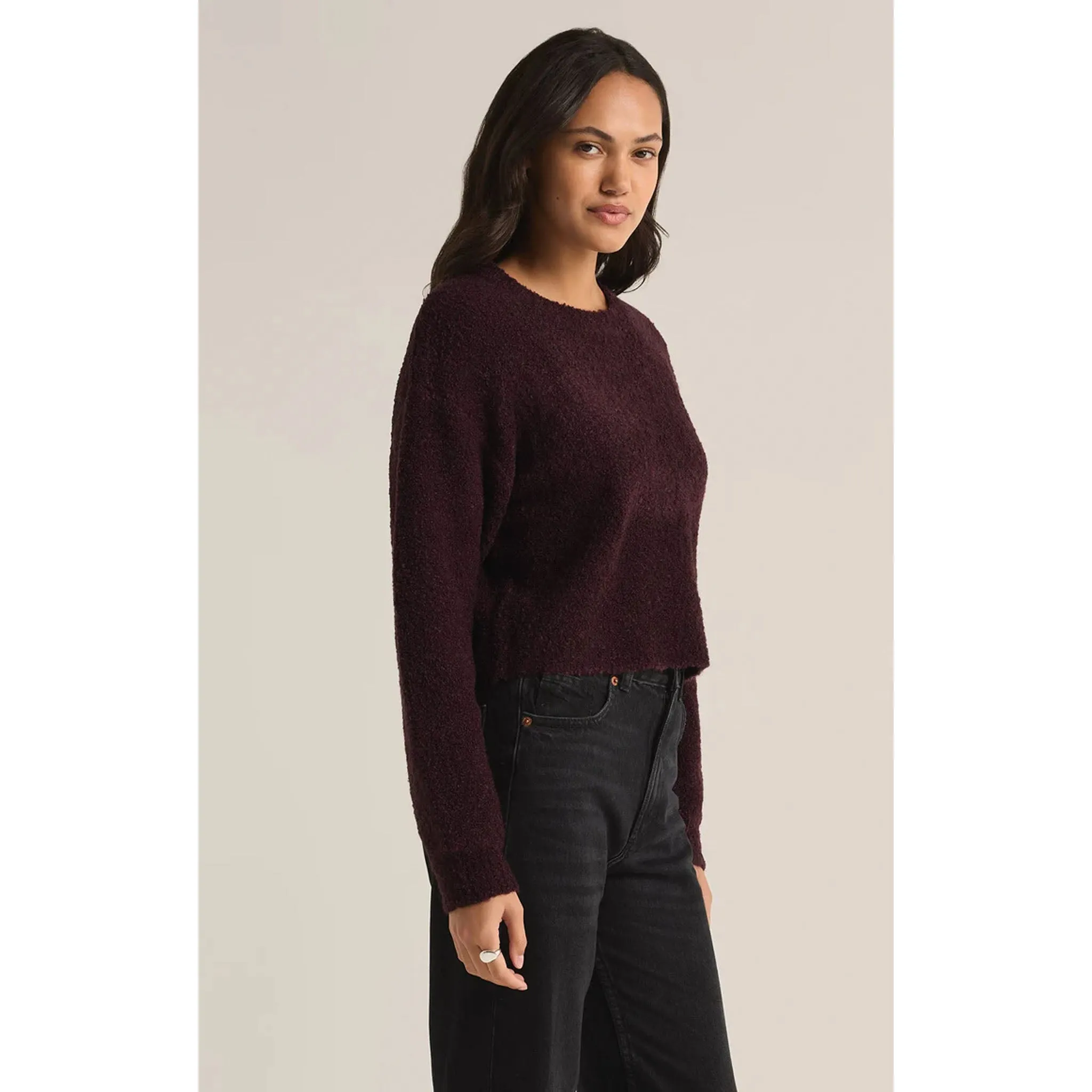 Z Supply Destiny Sweater in Berry Wine