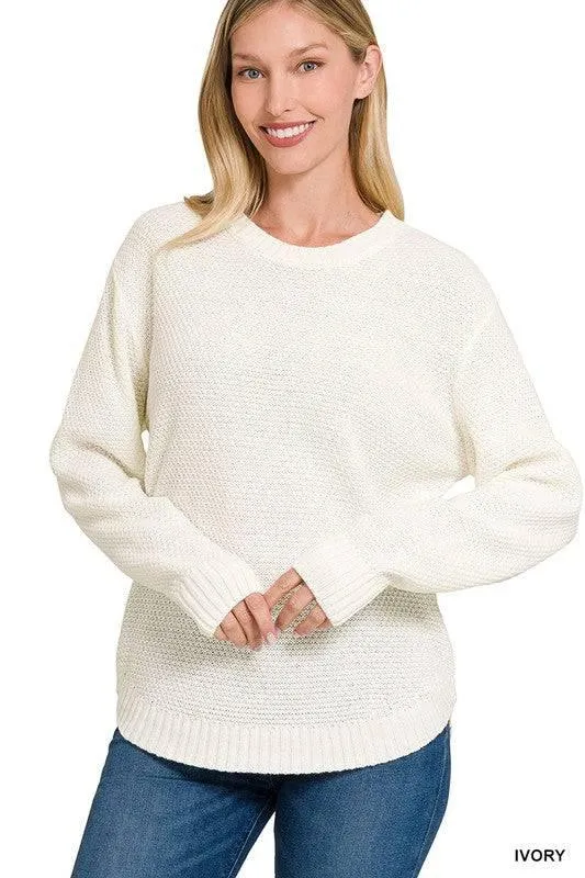 Zenana crew neck sweater