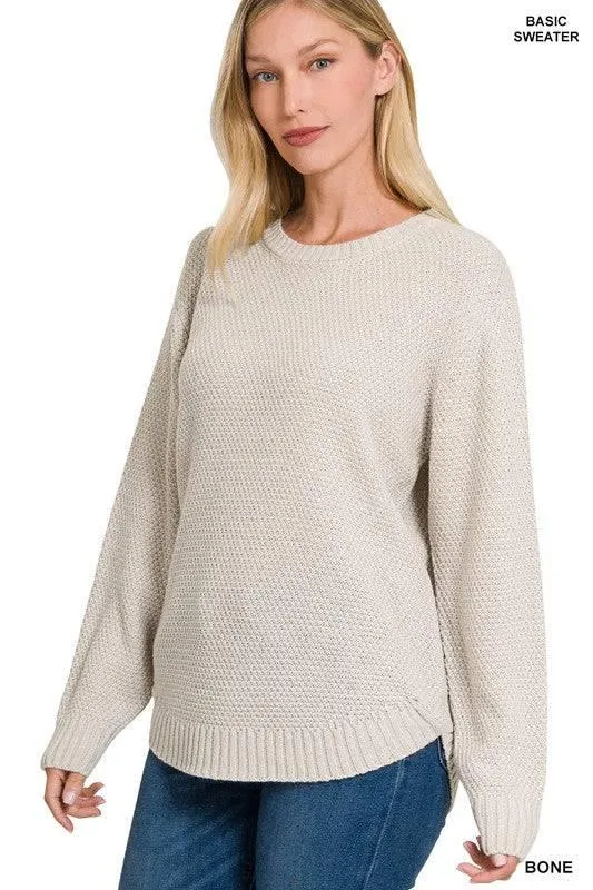 Zenana crew neck sweater