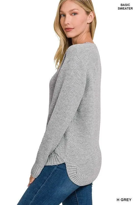 Zenana crew neck sweater