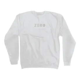 ZERO ARMY EMBROIDERED CREW NECK - WHITE